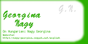 georgina nagy business card